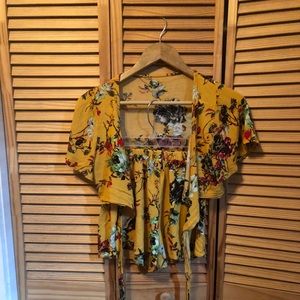 Floral two piece outfit